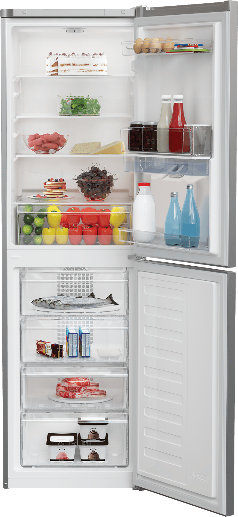 Beko fridge freezer crfg3582ds top